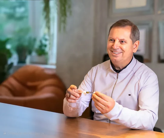 Dr. Adriano Camillo em seu consultório
